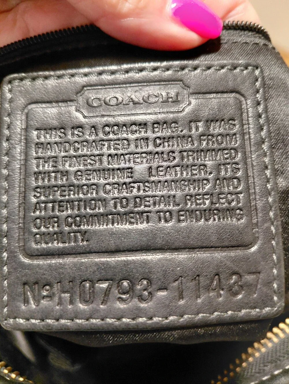 Coach Bleecker Signature Jacquard Duffle Style Bag # 11437